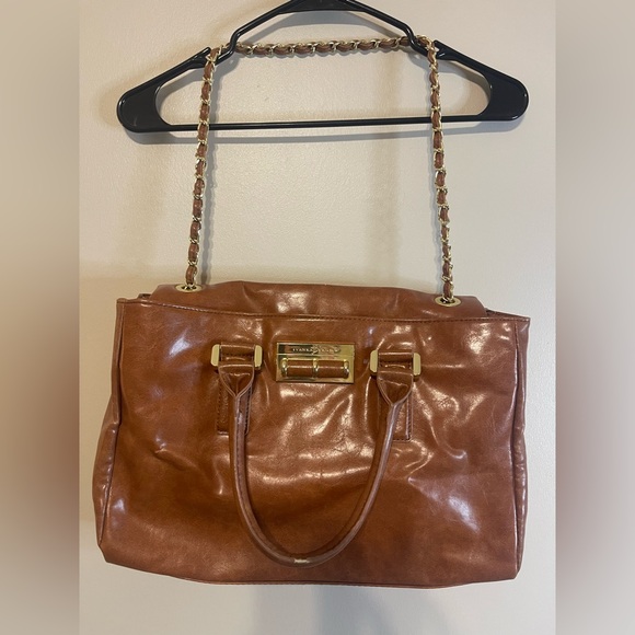 Ivanka Trump Handbags - Ivanka Trump Brown Leather Purse with chain